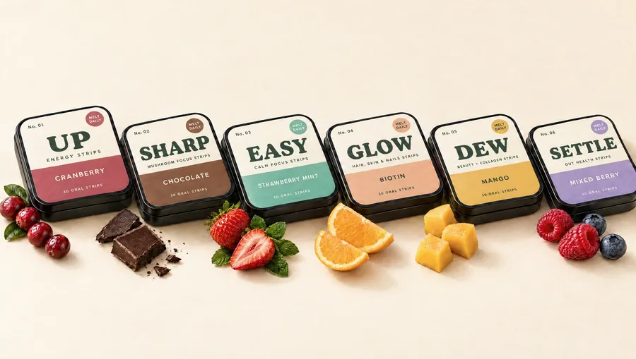 Melt Daily tins with their flavors